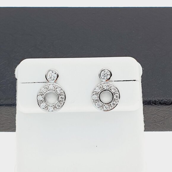 925 sterling silver luxury CZ earrings for women/girls, Best forRJUS2185 - Picture 10 of 11